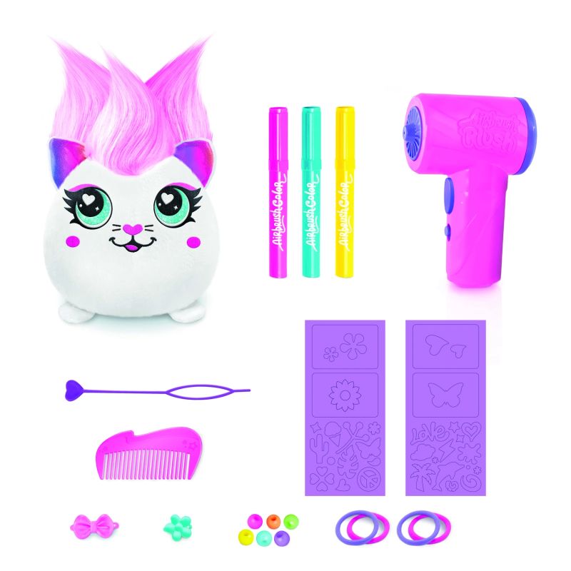 AIRBRUSH Matainā mīkstā rotaļlieta ar Airbrush Squish Pal